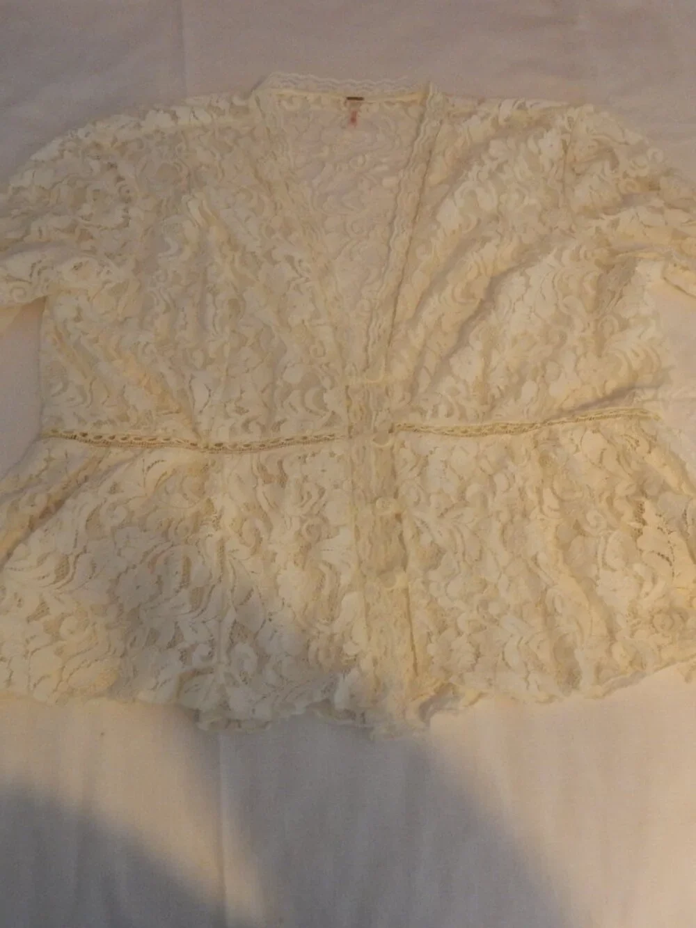 Free People Whispering Love Lace Top